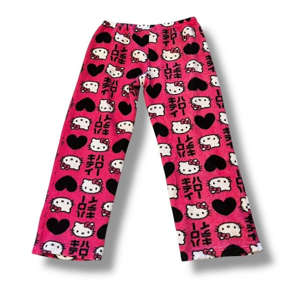 Vintage Hello Kitty Pink Fleece Lounge Pants - Picture 4 of 5